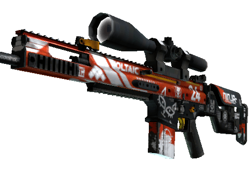 StatTrak™ SCAR-20 | Bloodsport (Well-Worn)