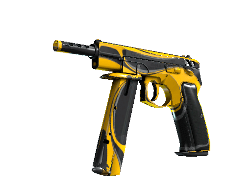 StatTrak™ CZ75-Auto | Yellow Jacket (Well-Worn)