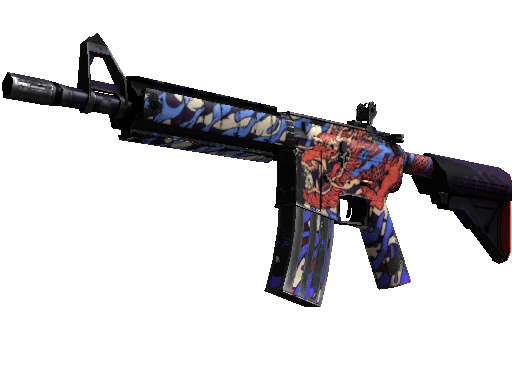 StatTrak™ M4A4 | 龍王 (Dragon King) (Well-Worn)