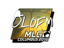 Sticker | olofmeister (Foil) | MLG Columbus 2016